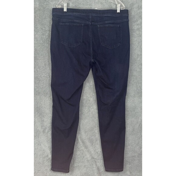J Jill Jeans Womens 16 Tall Blue Legging Skinny Stretch Dark Wash 5 Pockets - Picture 2 of 10